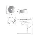 Nic-Design Умивальник на стільницю Nic Design Ovvio 36х14 см, чорний глянець (001448008)