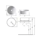 Nic-Design Умивальник на стільницю Nic Design Ovvio 45х16 см, білий матовий (001449003)
