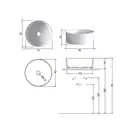 Nic-Design Умивальник на стільницю Nic Design Ovvio 42х16 см, білий глянець (001451001)
