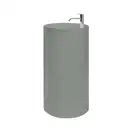 Nic-Design Умивальник окремо стоячий Nic Design Ovvio 45х85 см з отвором під змішувач, злив у підлогу, Cemento матовий (001452047)