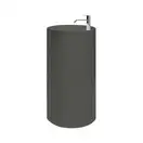 Nic-Design Умивальник окремо стоячий Nic Design Ovvio 45х85 см з отвором під змішувач, злив у підлогу, Argilla матовий (001452052)