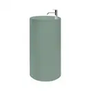 Nic-Design Умивальник окремо стоячий Nic Design Ovvio 45х85 см з отвором під змішувач, злив у підлогу, Salvia матовий (001452067)