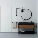 Nic-Design Умивальник підвісний Nic Design Elen 120 чаша зліва, antracite (001734CF013) (001734013CF)