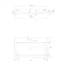 умивальник Omnires Thasos 42x70 white (THASOS700BP)