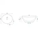 Умывальник (раковина) REA SOFIA NATURE MARBLE накладной белый (REA-U6605)