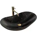 Умывальник (раковина) REA ROYAL 60 MARBLE BLACK MATT накладной черный (REA-U7478)