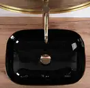 Умывальник (раковина) REA BELINDA BRUSHED GOLD BLACK накладной (REA-U8780)