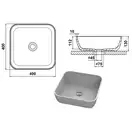 Snail Умивальник «Палермо»  А801 Сапфір глянець (178A801)