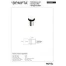 Обмежувач для дверей, хром 101218012 Hotel Bemeta Чехія