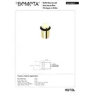Oбмежувач для дверей 101218017 Hotel : на підлозі латунь Bemeta Чехія