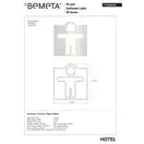 Табличка ”Чоловічий туалет” Hotel (111022032), Bemeta