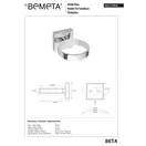 Тримач фена 132117012 Beta  Bemeta Чехія