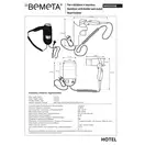 Настінний фен 945233058 Hotel : 1400Вт з тримачем Bemeta Чехія