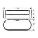 Корзина для хранения глубокая Hansgrohe WallStoris, белый матовый (27912700) фото 4 Aquada.com.ua