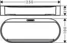 Полиця Hansgrohe WallStoris 25,0 x 10,0 x 3,9 см, Matt Black (27913670)