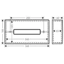 Диспенсер для салфеток Hansgrohe AddStoris, матовый чёрный хром (41774340) фото 2 Aquada.com.ua