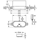 Інтелектуальний контролер води з 3-ма датчиками Grohe Sense Guard (22502LN1)