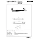 104507661 Omega Поручень прямий гума Bemeta Чехія (104507661)