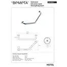 106107021 Поручень вигнутий Bemeta Чехія (106107021)