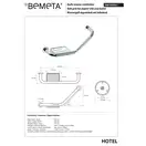 106107031 Hotel Поручень вигнутий з мильницею, глянець Bemeta Чехія (106107031)