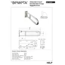Поручень U-подібний 813mm відкидний, нерж.блиск 301102081 HELP Bemeta Чехія