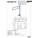 301107601 Hotel Поручень відкидний Bemeta Чехія (301107601)