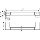Поручень в душ Hansgrohe AddStoris, Brushed Bronze (41744140)