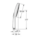 Ручний душ Grohe Rainshower Smartactive 130 з 3 режимами струменя, хром (26544000)