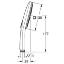 Ручний душ Grohe Rainshower 130 Cube (26582000)