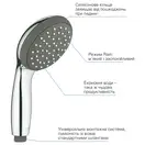 Лійка для ручного душу, 1 режим струменя Grohe Vitalio Start 100 27940000