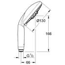 Ручний душ з 3 режимами Grohe Rainshower Classic 130 (28764000)
