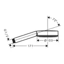 Ручний душ Hansgrohe Pulsify 105 1jet, білий матовий (24120700)