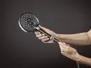 Лейка для душа Hansgrohe Raindance Select S PowderRain (цвет - шлифованный чёрный хром), 3 вида струи 26014340