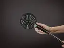 Лейка для душа Hansgrohe Raindance Select S PowderRain (цвет - шлифованный чёрный хром), 3 вида струи 26014340