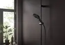 Лейка для душа Hansgrohe Raindance Select S PowderRain (цвет - чёрный матовый), 3 вида струи 26014670