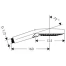 Лейка для душа Hansgrohe Raindance Select S 120 EcoSmart (цвет - белый матовый), 3 вида струи (26531700) фото 2 Aquada.com.ua