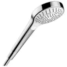 Лейка для душа Hansgrohe Croma Select S Multi EcoSmart (цвет - белый/хром), 3 вида струи (26801400) фото 1 Aquada.com.ua