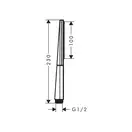 Лейка для душа "палочка" Hansgrohe Rainfinity EcoSmart (цвет - белый матовый/чёрный), 1 вид струи (26867700) фото 5 Aquada.com.ua