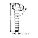 Ручний душ дитячий Hansgrohe Jocolino 2Jet crocodile, зелений (28788570)