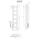 Сушарка для рушників KOSSER Герда 1200х400 ER тайм. чорний (ДНД01ELW)