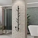 Сушарка для рушників KOSSER Стійка 1200х30 ELR Чорна (РС01ЕLR B.)