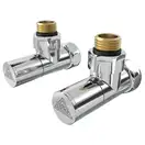 Кран кутовий Laris 1/2" - 3/4" Звичайний + ексцентрики 2шт. (LX-8202) (71401041)