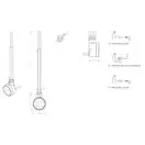 ТЕН прихованого монтажу MOA 600W White Terma (WEMOA06T916M)