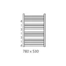 Рушникосушка 780х530 Marlin WGMAR078053K916SX Terma