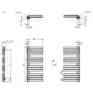 Рушникосушка 655x500 Warp S WGWAS065050K9M5GD Terma