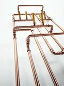 Полотенцесушитель электрический Terma Pajak 53,1 x 132,3h см с тэном, медь (WLPAJ132053KSU RE8S) фото 5 Aquada.com.ua