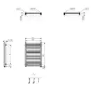Рушникосушка 1185x530 Marlin One WWMRN118053KS96E1U Terma