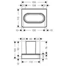 Склянка настінна Axor Universal, Matt Black (42834670)