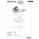 104110032 OMEGA тримач зубних щіток Bemeta Чехія (104110032)
