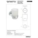132110012 Beta Тримач для стакана+стакан, Bemeta (132110012)